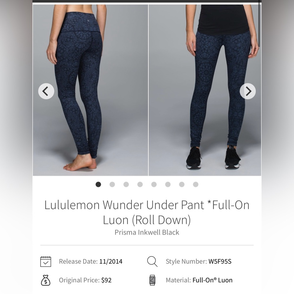 Lululemon Wunder Under Pant *Full-On
Luon (Roll Down)